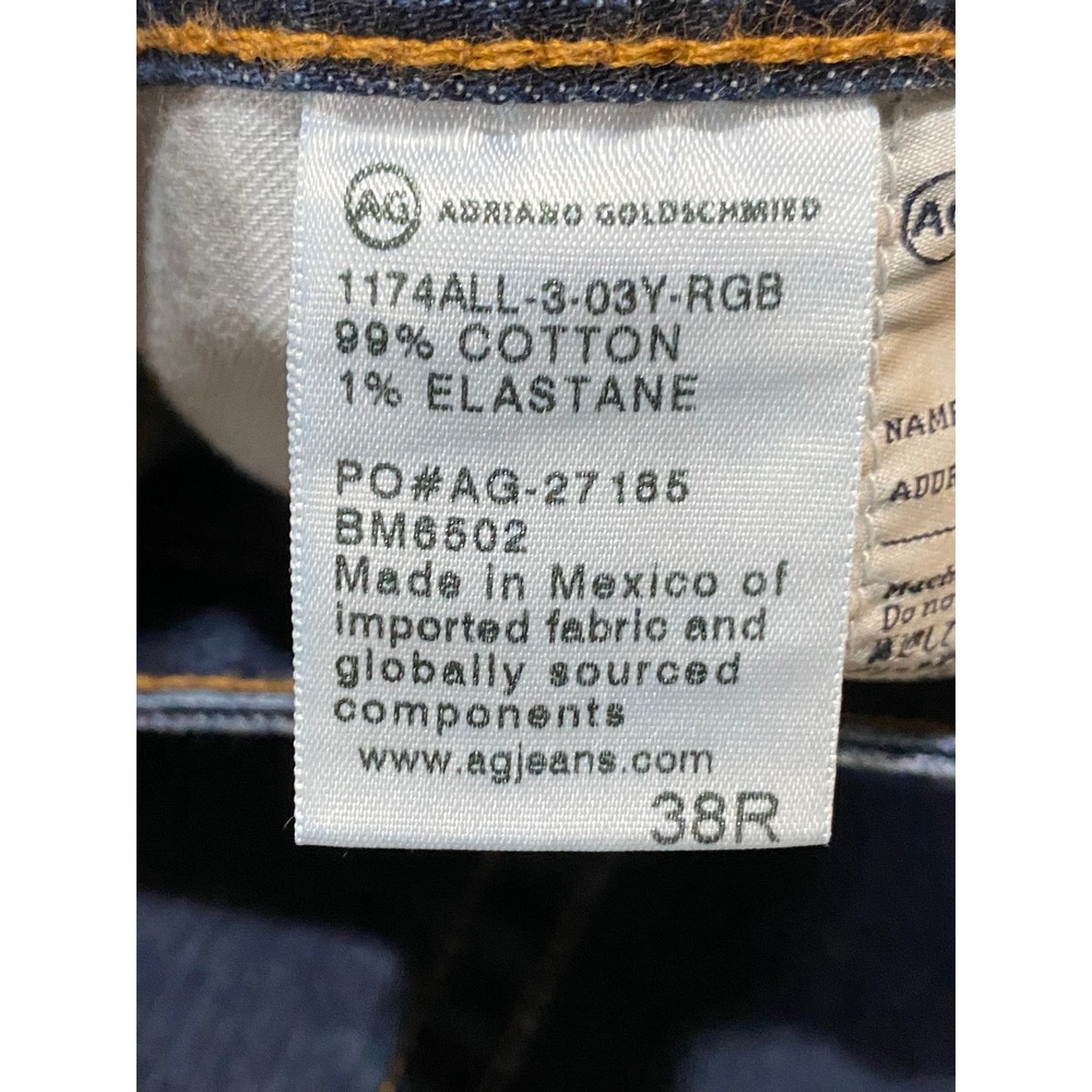 AG Adriano Goldschmied The Graduate Tailored Leg Jeans Dark Wash Mens 38R - Picture 8 of 10